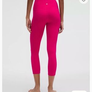 Lululemon 23 inch high rise crop align pants Pink High-Waisted Leggings